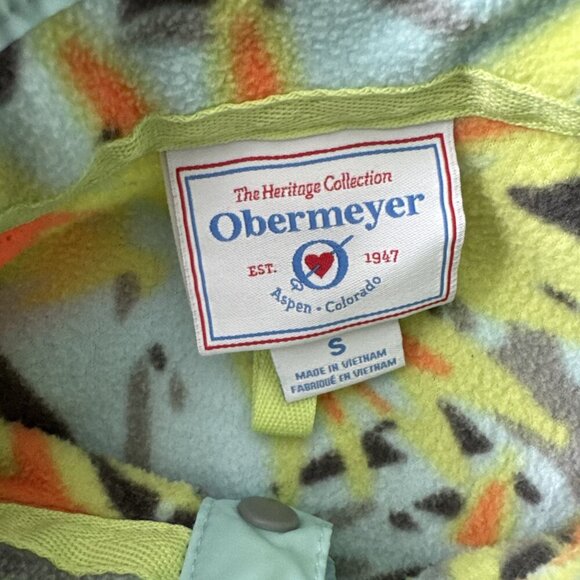 Obermeyer Boulder Fleece Snap Button Sweater Youth Size Small Pull Over - Picture 3 of 4